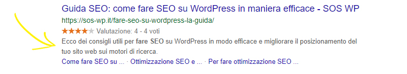 Come appare su Google